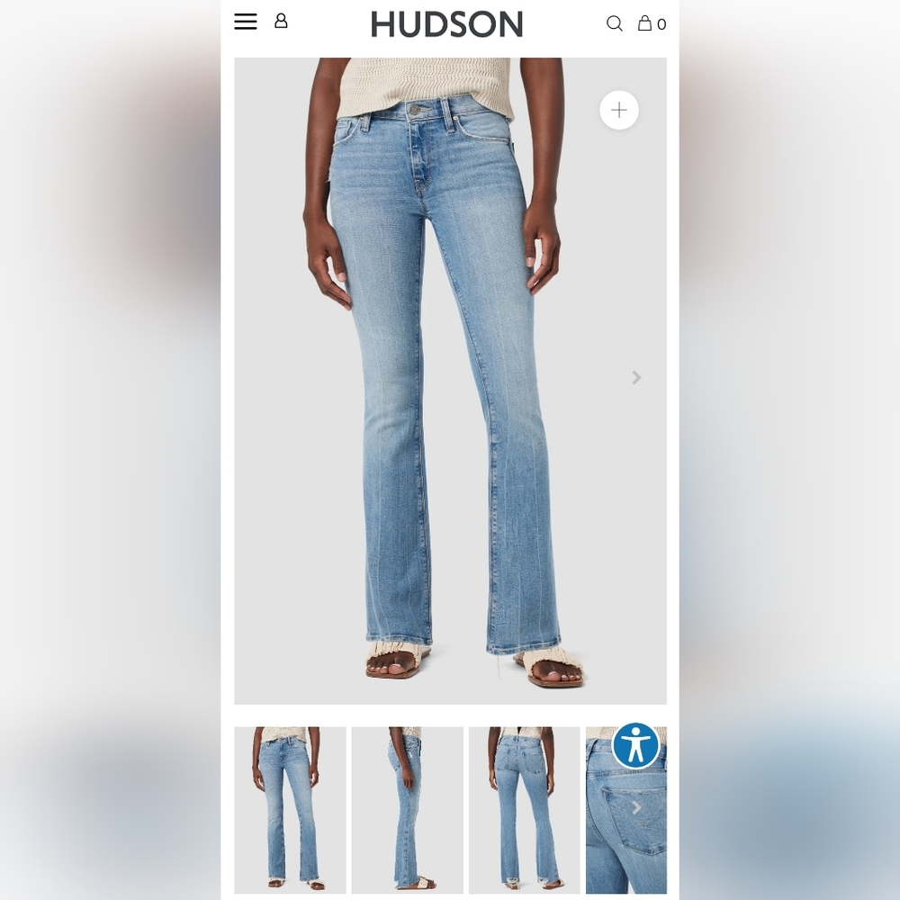 Hudson Love Mid-Rise Bootcut Jean